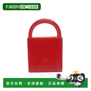 日本直邮中古Givenchy纪梵希女包A级95新Handbag手包牛皮手提包红