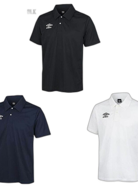 日本直邮 UMBRO 男式干 Polo衫足球服上衣 Polo衫蓝 UMBRO UAS730