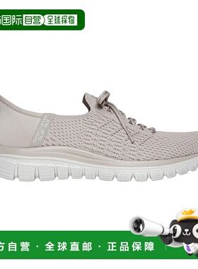 日本直邮斯凯奇女士优雅浅粉色一脚蹬运动鞋 (100736)