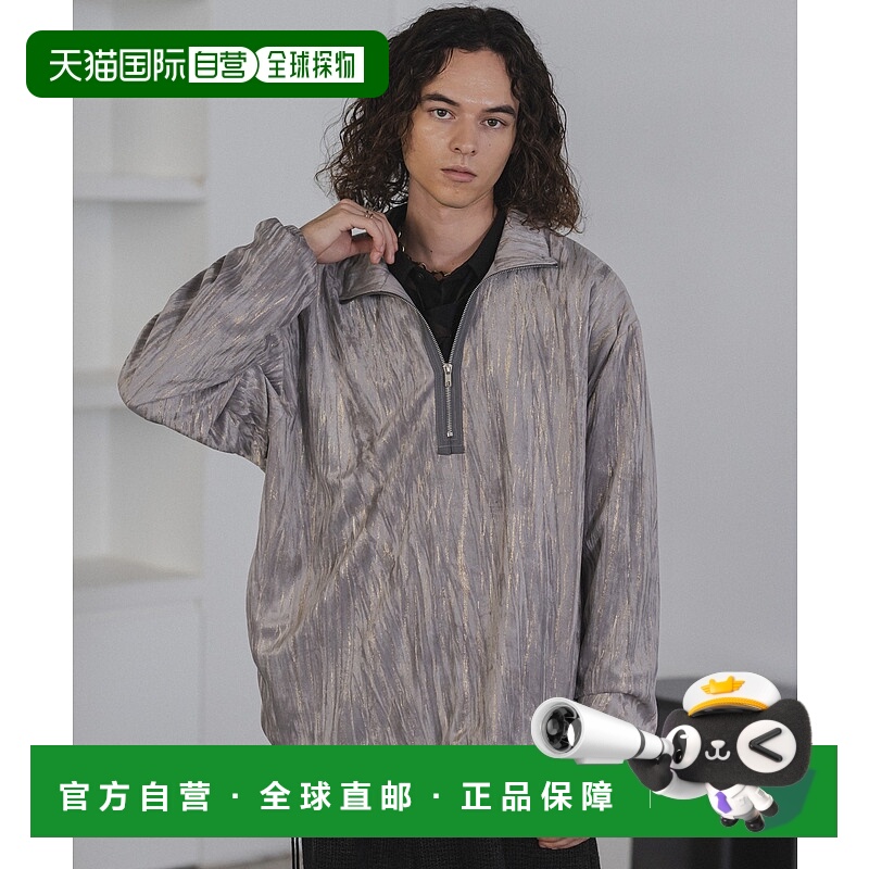 1h可退 日本直邮Casper John 男士金箔印花立领拉链卫衣 CJGKO245