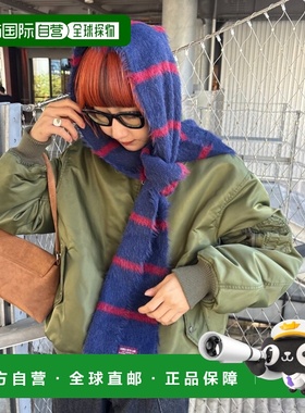 日本直邮CIAOPANIC TYPY 男女同款 复古配色 加厚仿毛绒条纹围巾