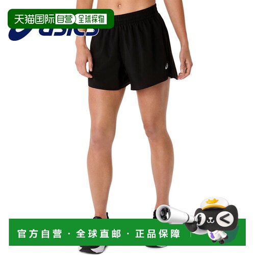 日本直邮ASICS 女士跑步短裤 4英寸 吸汗速干 轻量 反光条 2012D1