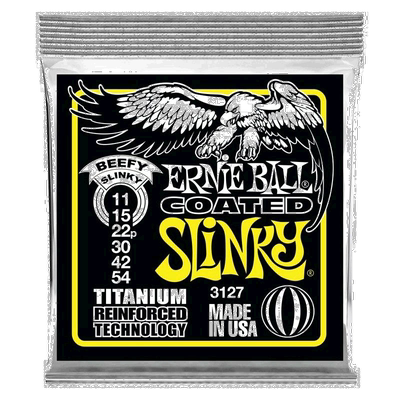 【日本直邮】ERNIEBALL 3127 电吉他弦 (11-54) COATED BEEFY SLI