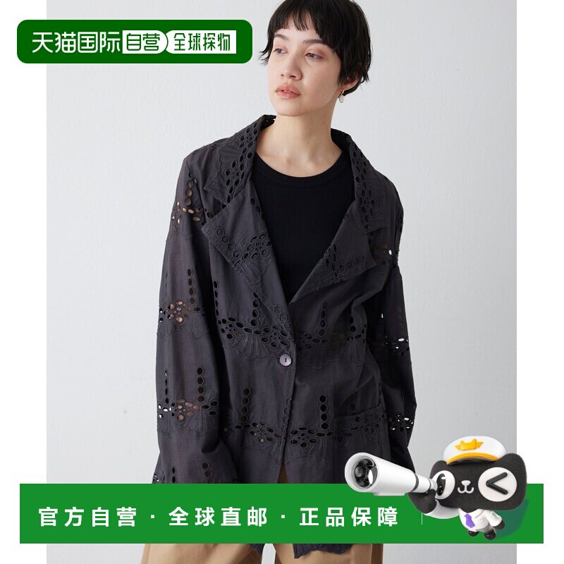 日本直邮Whim Gazette 女装 棉质镂空蕾丝外套 WGS1061307A0001