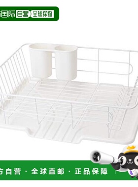 【日本直邮】PearlMetal珍珠金属 滤水筐白宽40x深30.5×高15cmHB