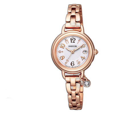 日本直邮 CITIZEN Wicca 手链系列 2way 太阳能技术无线电时钟带