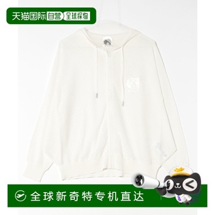 972 1h可退 日本直邮ScoLar 女士猫咪图案接触冷感针织薄款 连帽衫