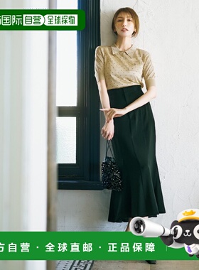 1h可退 日本直邮DRESSTERIOR 女士点缀拉丝感透视圆领Polo衫 0851