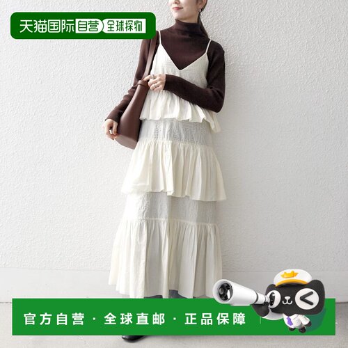 SHIPS bon_meur: 可机洗 徽标刺绣 分层吊带连衣裙