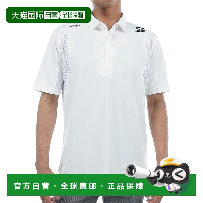【日本直邮】普利司通高尔夫复古运动短袖 AGM10A 男款白色