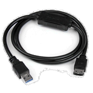 【日本直邮】USB 3.0-eSATA转换适配器数据线91厘米eSATA兼容/HDD