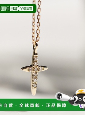 1h可退 日本直邮cui-cui 十字架 钻石项链 K10YG 782696cuicui