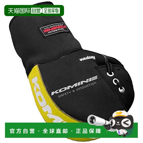 【日本直邮】KOMINE摩托车用配件骑行手套黑色/黄色AK-049422