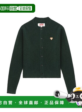 1h可退 日本直邮A BATHING APE 女装 心形徽章 半拉链开衫 CL7022