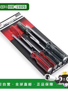 【日本直邮】TONE冲击螺丝批贯通螺丝刀套装KD6内含6点经久耐用