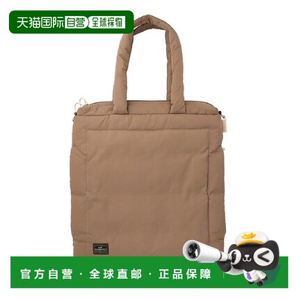 日本直邮ROOTOTE 羽毛填充轻便可收纳A4尺寸肩背拉链口托特包 LT