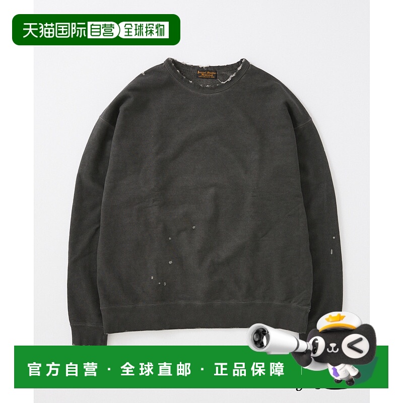 1h可退 日本直邮J.S HOMESTEAD 男装 裏毛 半袖 损坏风宽松卫衣 2