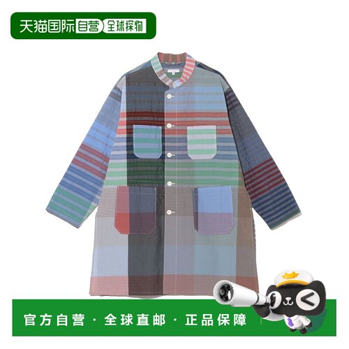 日本直邮Engineered Garments 男士 长款宽松格纹衬衫 3811208433