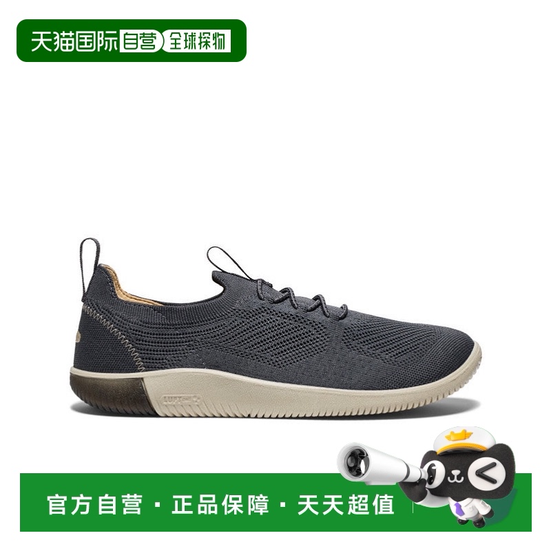 日潮跑腿keen科恩 男式 KNX 针织系带运动鞋 Black/Magnet 25新款