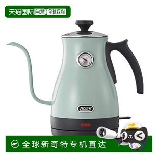 长嘴款 带温度计电热水壶 Toffy 浅绿色 日本直邮