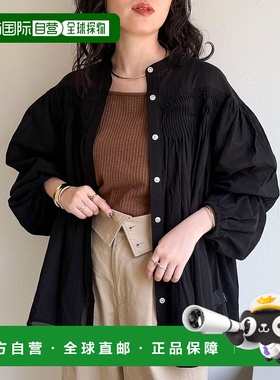 1h可退 日本直邮GEVACO 女装 纯棉宽松半透感设计感pin-tuck衬衫