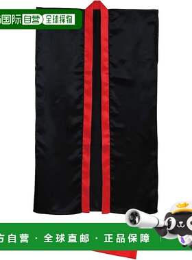 【日本直邮】Artec 缎面长法被 黑红领 S号 含头巾 14440