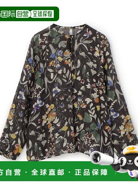 1h可退 日本直邮TOMORROWLAND 花卉印花蝴蝶结领衬衫上衣