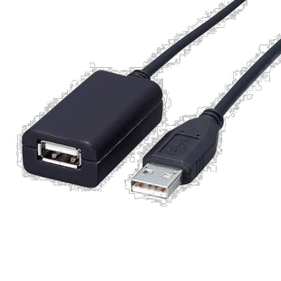 【日本直邮】宜丽客Elecom USB2.0有源光纤数据线TypeA 5.0米延长
