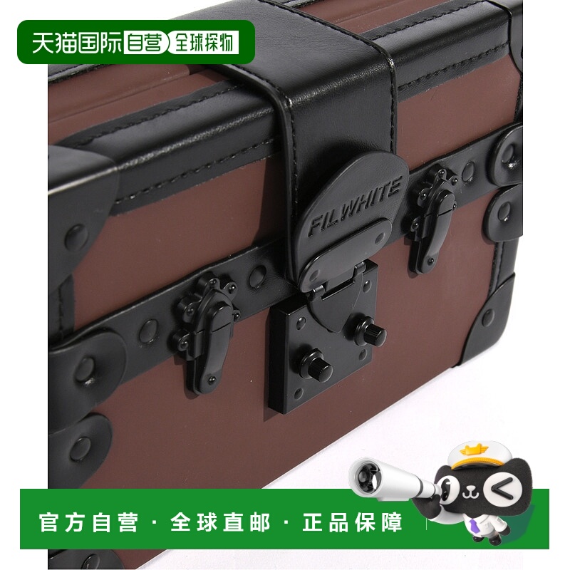 1h可退 日本直邮neos 合成皮革小巧箱型单肩包 K945