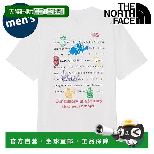 日本直邮The North Face 男士短袖 Journey History T恤 [NT32643