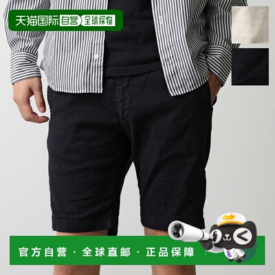 日本直邮BERWICH berto j short GD 男士亚麻棉混纺弹力单褶松紧