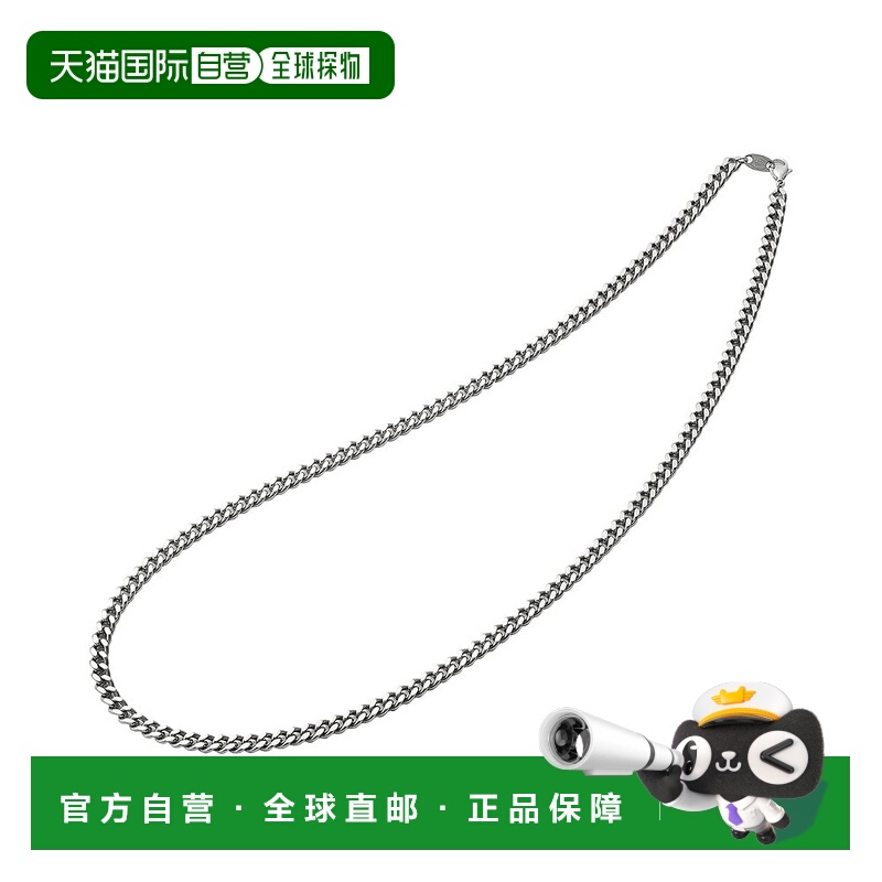 【日本直邮】法藤钛链项链 50cm 纯钛材质 银质配饰 喜黑 长度40-