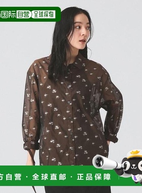 1h可退 日本直邮Ray BEAMS 透纱花卉提花 衬衫 JAQ_SH