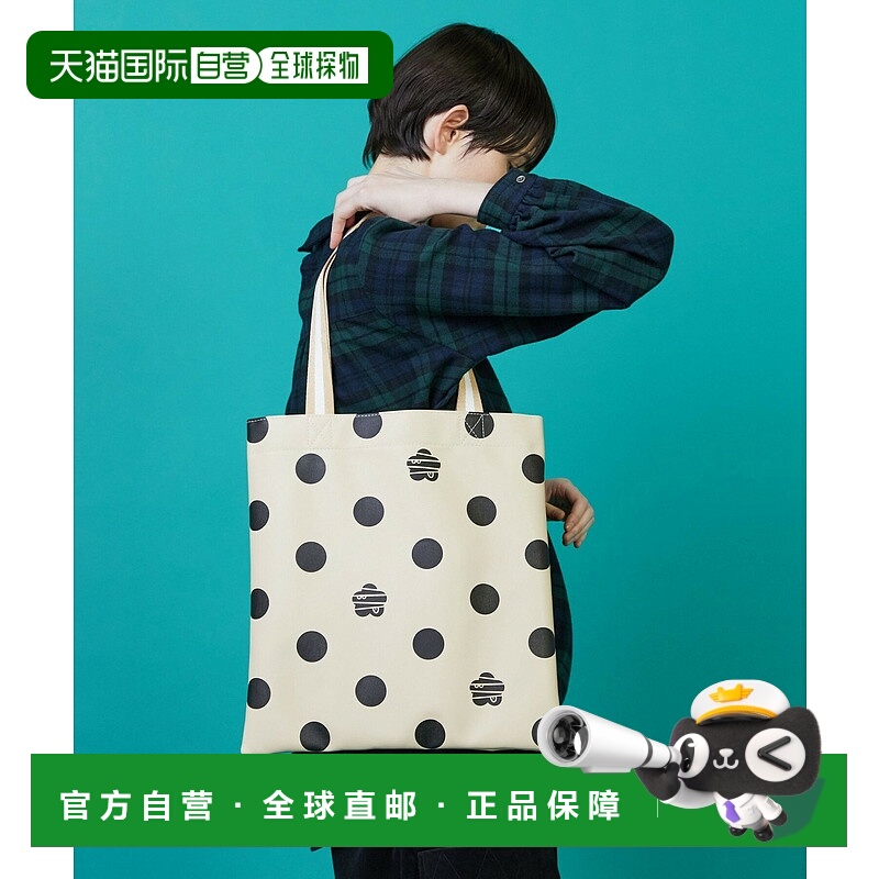 1h可退 日本直邮FRAPBOIS 男女同款 仿皮波点托特包 半透明印花设