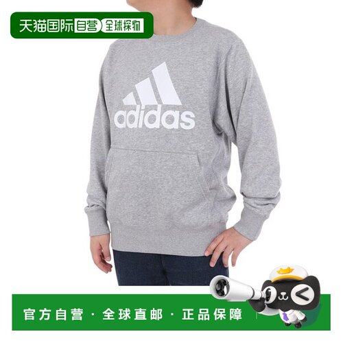 日本直邮Adidas/阿迪达斯宽松徽标圆领长袖卫衣日版儿童款 JE1727