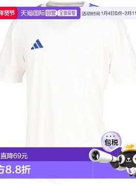 日本直邮adidas Custom Squadra 25 短袖足球服 JD7459Z-WHTBLU