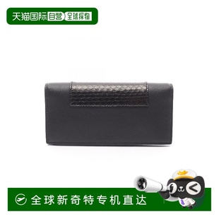 fold双折牛皮长钱包黑色 日本直邮中古Gucci古驰女A级95新bi