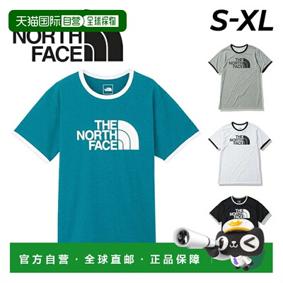 日本直邮The North Face 短袖T恤男式RingerT恤圆领徽标 T 印花 T