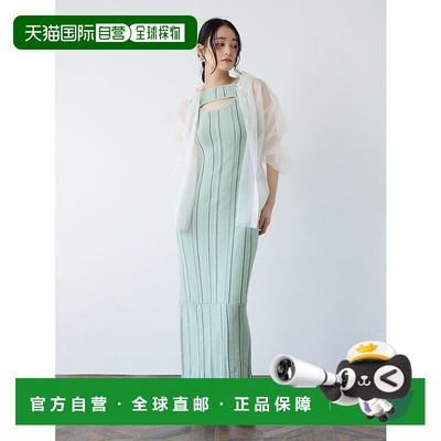 1h可退 日本直邮LAGUNAMOON 女士两用设计条纹针织连衣裙 0325303