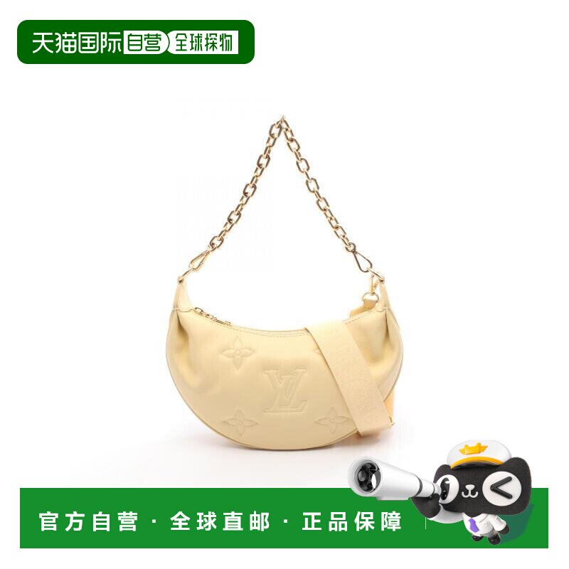 日本直邮中古LV路易威登女包A级95新Handbag手包牛皮斜挎包黄色