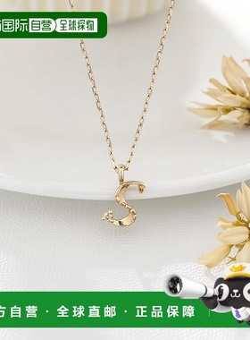 日潮直邮agete阿卡朵K10字母s钻石项链【限定款】吊坠