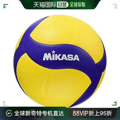 【日本直邮】MIKASA 排球 带铃声 4号 中学生 妇女用 黄色/蓝色