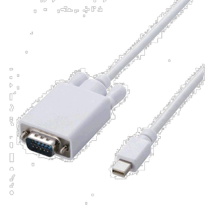【日本直邮】elecom宜丽客数码配件Mini DP-VGA转换数据线2M白色