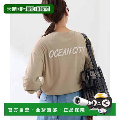 1h可退 日本直邮PROTAGONISTA 女装 别注轻盈透感落肩袖logo T恤