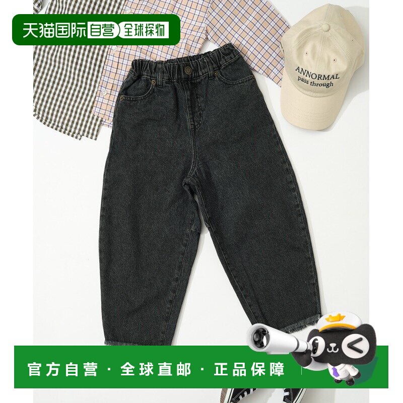 日本直邮CIAOPANIC TYPY 儿童版甘織裾流苏弧形牛仔裤 舒适耐穿图片
