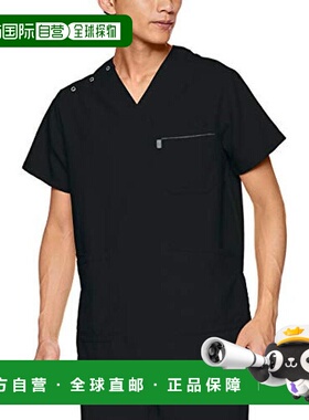 【日本直邮】Mizuno医生手术服 男女皆可抗菌防静电 黑色 3L MZ00