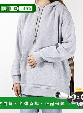 日本直邮Burberry 贝蒂格纹连帽衫 8048924 A2142 女士套头连帽衫