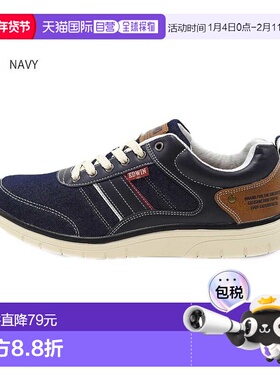 日本直邮4E Edwin 男士运动鞋轻便休闲鞋弹力宽版 EDWIN 7643