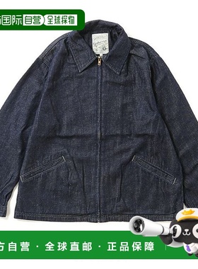 日本直邮GOHEMP 男装 宽松版型丹宁夹克 原创9oz棉麻面料 半拉链