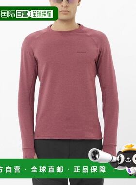 日本直邮Salomon 男士Essential Lightwarm圆领长袖徒步T恤 [LC26